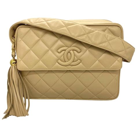 camel chanel bag|chanel vintage camera bag beige.